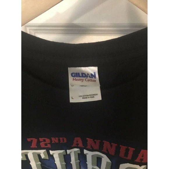 Sturgis Black T-Shirt Men's Sz L 2012 72nd Annual Black Hills Rally - Picture 2 of 5